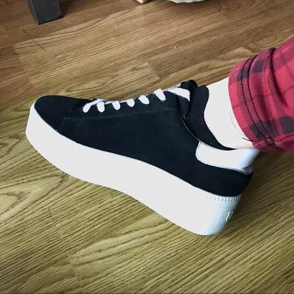 ASH chunky platform leather suede sneakers punk rock funky shoes emo goth cult - Picture 12 of 14